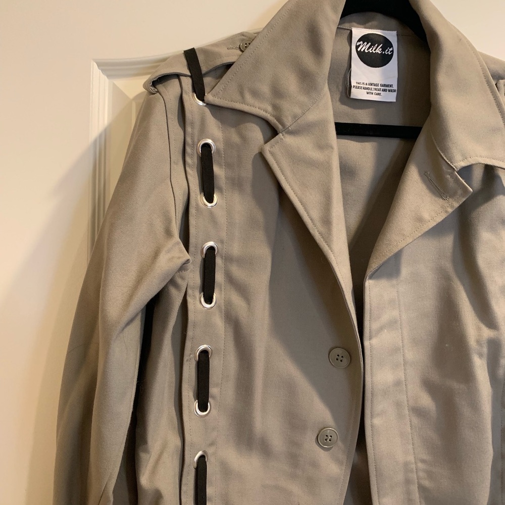 Milk It Vintage Lace Up Military Jacket - Picture 5 of 8
